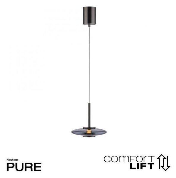 Paul Neuhaus Závěsné LED svítidlo PURE VITRUM, 13W, ø 22 cm, 2700K stmívatelné