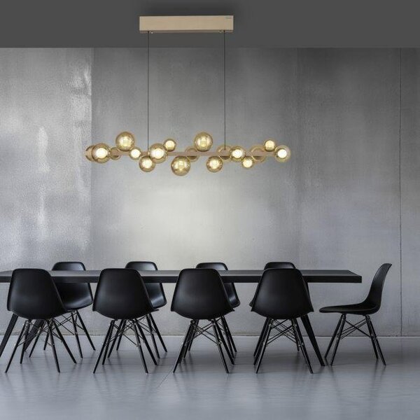 Paul Neuhaus Závěsné LED svítidlo PURE E-Popup, 45W, š. 29,5 cm, 2700-5000K Barva: Platina