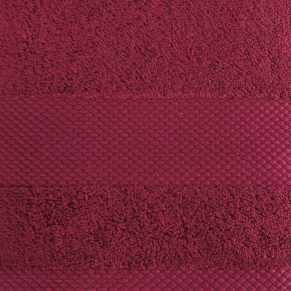 BAVLNĚNÝ RUČNÍK LORITA 50X90 CM AMARANT