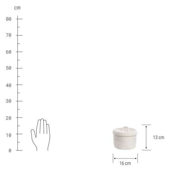 SET UP Úložný košík s víkem 16 cm