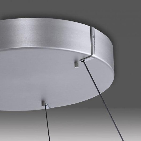 Paul Neuhaus Závěsné LED svítidlo PURE E-Popup, 51W, ø 50 cm, 2700-5000K Barva: Šedá
