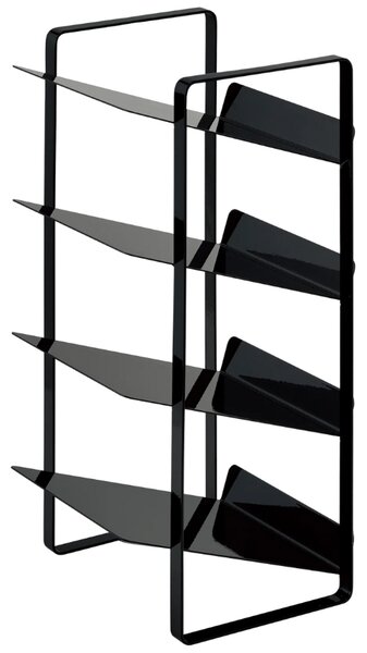 Černý kovový stojan na láhve Yamazaki Tower 40 cm