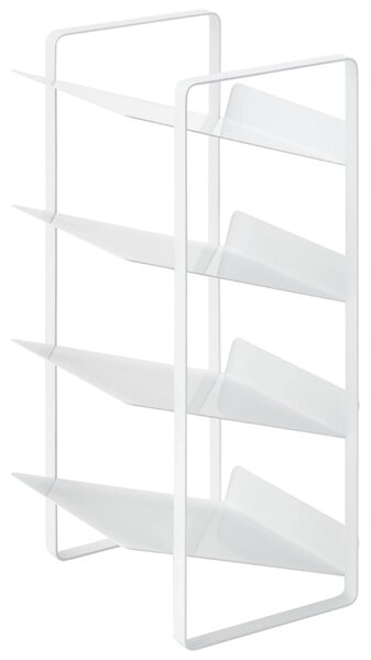 Bílý kovový stojan na láhve Yamazaki Tower 40 cm