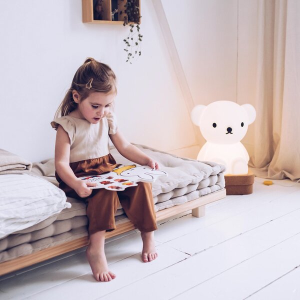 Stolní lampa Mr Maria, Boris, stmívatelné, Bílá, Dětský pokoj, Plast