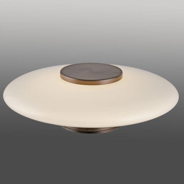 Paul Neuhaus Stropní/nástěnné LED svítidlo PURE Vitrum, 13W, ø 22 cm, 2700 stmívatelné Barva: Hnědá
