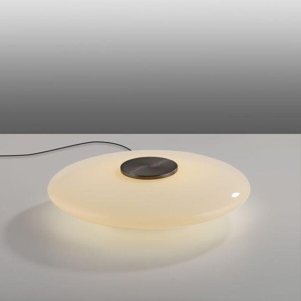 Paul Neuhaus Stolní LED lampa PURE Vitrum, ø 32 cm, 2700K stmívatelná, dotykový stmívač Barva: Hnědá