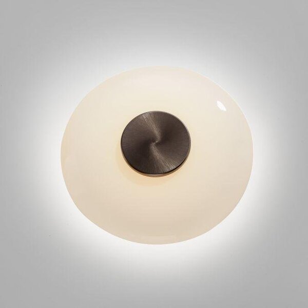 Paul Neuhaus Stropní/nástěnné LED svítidlo PURE Vitrum, 13W, ø 22 cm, 2700 stmívatelné Barva: Hnědá