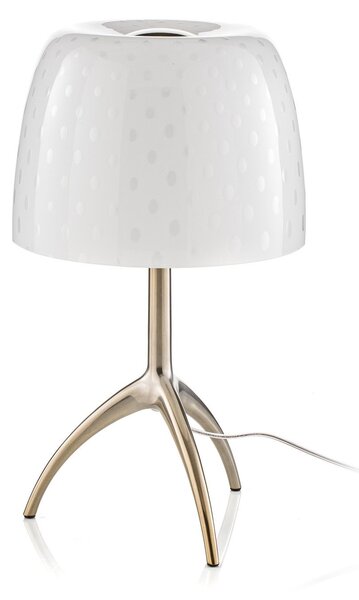 Stolní lampa Foscarini, Lumiere, Bílá, Obývací pokoj, Sklo, Design