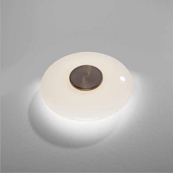 Paul Neuhaus Stropní/nástěnné LED svítidlo PURE Vitrum, 13W, ø 22 cm, 2700 stmívatelné Barva: Hnědá