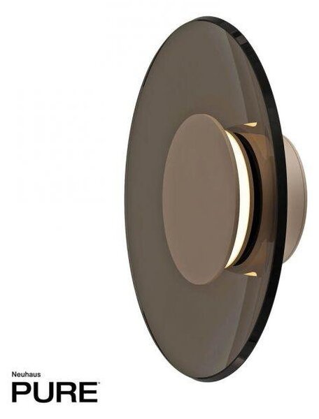 PAULNEUHAUS LED nástěnné svítidlo Pure Moon stmívatelné 2700K bronz / tmavý amber - PAUL NEUHAUS