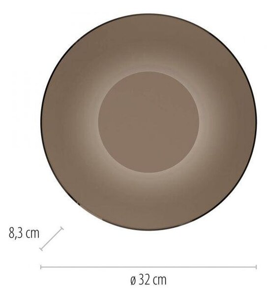 PAULNEUHAUS LED nástěnné svítidlo Pure Moon stmívatelné 2700K bronz / tmavý amber - PAUL NEUHAUS