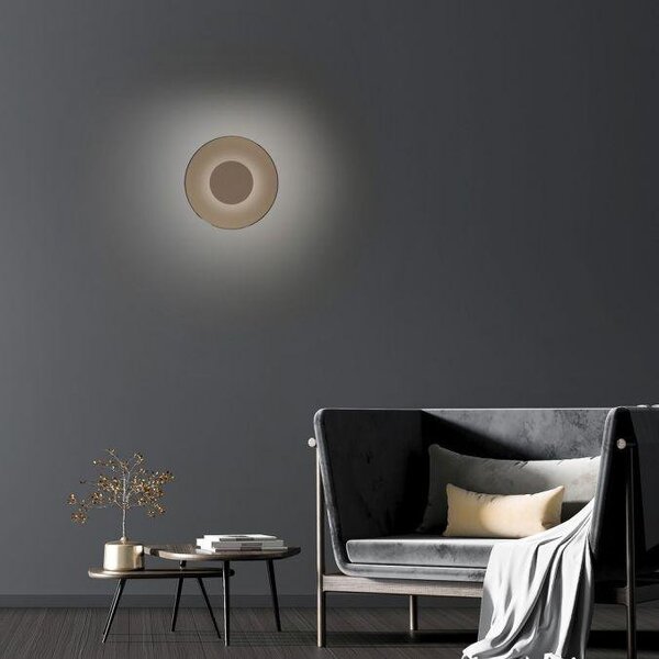 PAULNEUHAUS LED nástěnné svítidlo Pure Moon stmívatelné 2700K bronz / tmavý amber - PAUL NEUHAUS