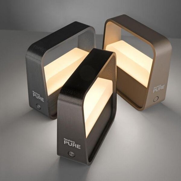 Paul Neuhaus Stolní přenosná LED lampa PURE GO, 3W, v. 13 cm, USB, 2700K Barva: Šedá