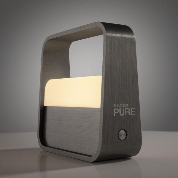 Paul Neuhaus Stolní přenosná LED lampa PURE GO, 3W, v. 13 cm, USB, 2700K Barva: Šedá