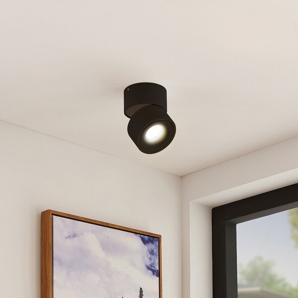Stropní Lampa Arcchio, Rotari, stmívatelné, Černá, Obývací pokoj, Hliník, Moderní
