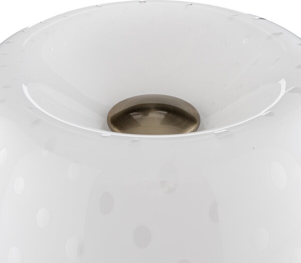 Stolní lampa Foscarini, Lumiere, stmívatelné, Bílá, Obývací pokoj, Sklo, Design