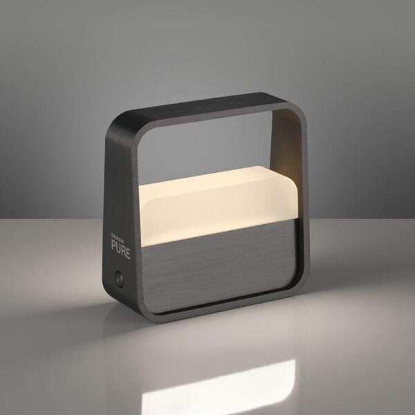 Paul Neuhaus Stolní přenosná LED lampa PURE GO, 3W, v. 13 cm, USB, 2700K Barva: Šedá