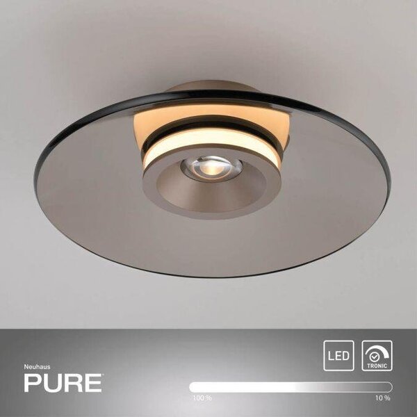 Paul Neuhaus Stropní LED svítidlo PURE MOON, 22W, ø 32 cm, 2700 stmívatelné