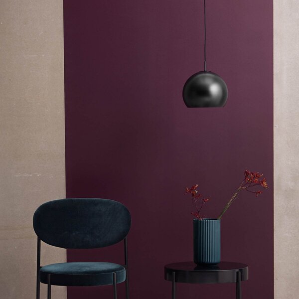 Závěsná svítidlo FRANDSEN, Ball, stmívatelné, Černá, Obývací pokoj, Kov, Design