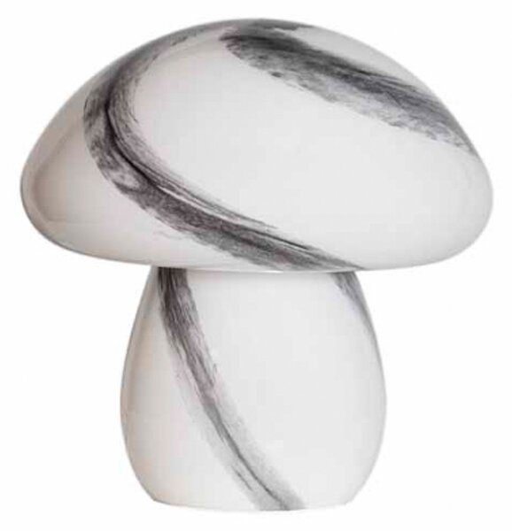 Stolní lampa By Rydéns, Mira Mushroom, Bílá, Obývací pokoj, Sklo