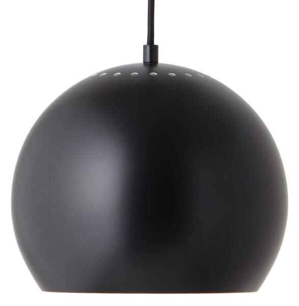 Závěsná svítidlo FRANDSEN, Ball, stmívatelné, Černá, Obývací pokoj, Kov, Design