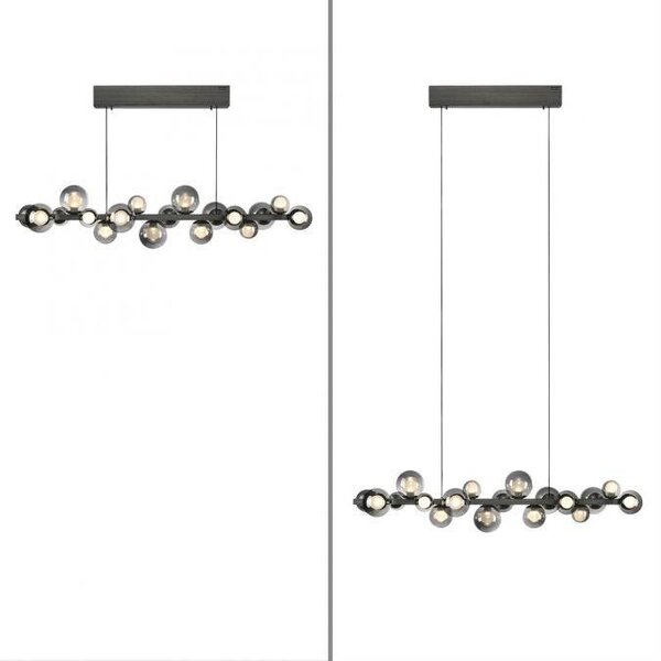 Paul Neuhaus Závěsné LED svítidlo PURE E-Popup, 45W, š. 29,5 cm, 2700-5000K Barva: Platina