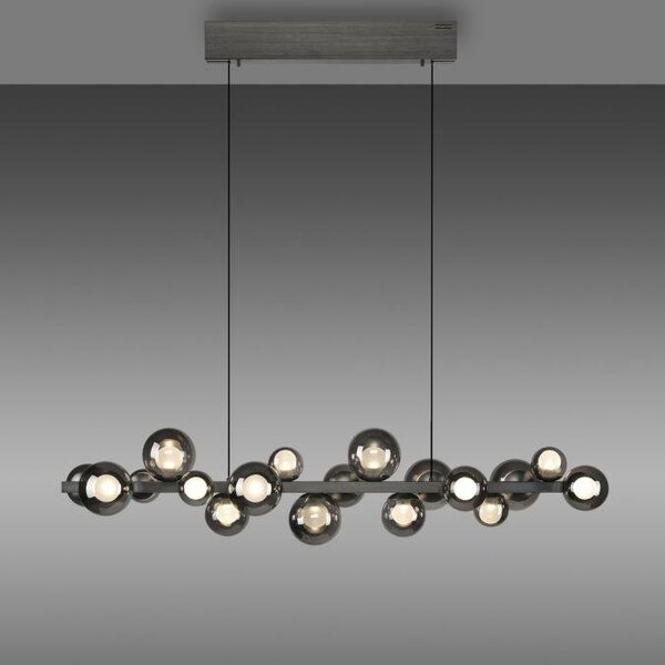 Paul Neuhaus Závěsné LED svítidlo PURE E-Popup, 45W, š. 29,5 cm, 2700-5000K Barva: Platina