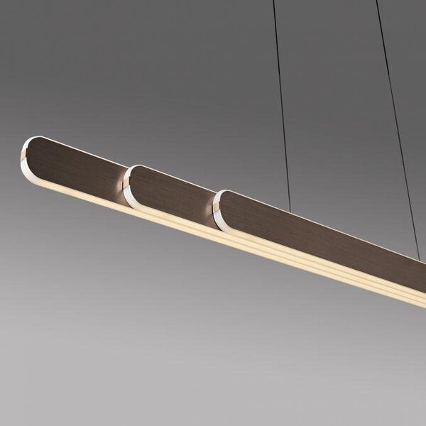 Paul Neuhaus Závěsné LED svítidlo ADRIANA, 56W, v. 180 cm, CCT 2700-5000K, elektricky nastavitelná výška Barva: Hnědá