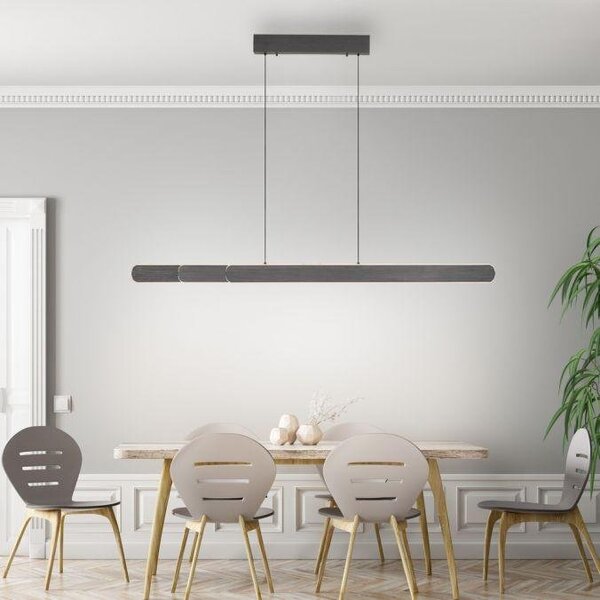 Paul Neuhaus Závěsné LED svítidlo ADRIANA, 56W, v. 180 cm, CCT 2700-5000K, elektricky nastavitelná výška Barva: Hnědá