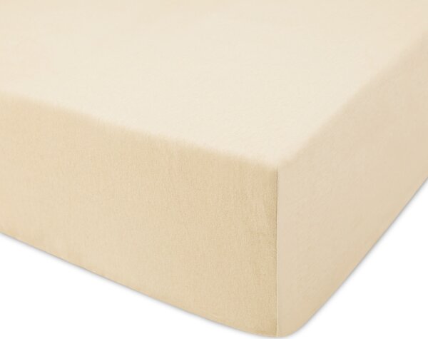 JERSEY PROSTĚRADLO PREMIUM 90X200 CM SVĚTLEBÉŽOVÉ