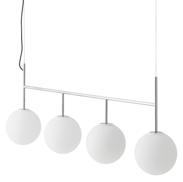 Závěsná svítidlo Audo Copenhagen, TR Bulb Frame, stmívatelné, Bílá, Obývací pokoj, Sklo, Design