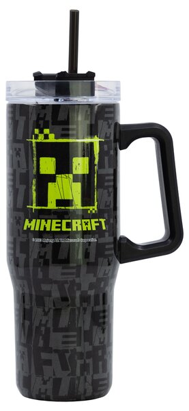 Nerezový termohrnek s brčkem, 940ml, Stor, Minecraft