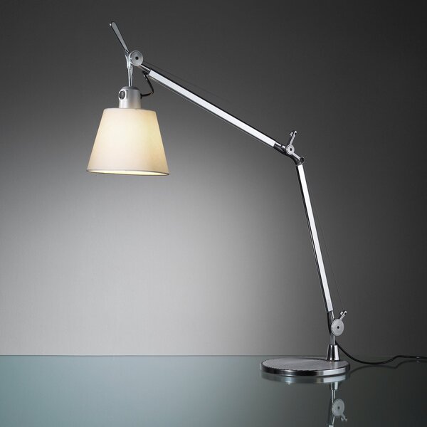 Stolní lampa Artemide, Tolomeo Basculante, Metalická, Pracovna, Kov, Design