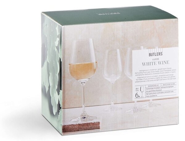 SANTÉ Sada sklenic na bílé víno 360 ml 6 ks