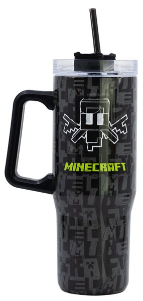 Nerezový termohrnek s brčkem, 940ml, Stor, Minecraft