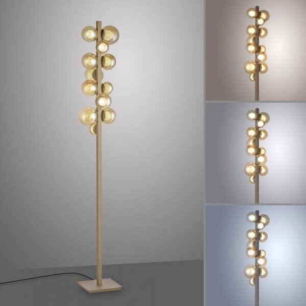 Paul Neuhaus Stojací LED lampa PURE POPUP, 32W, v. 160 cm, CCT 2700-5000K Barva: Zlatá
