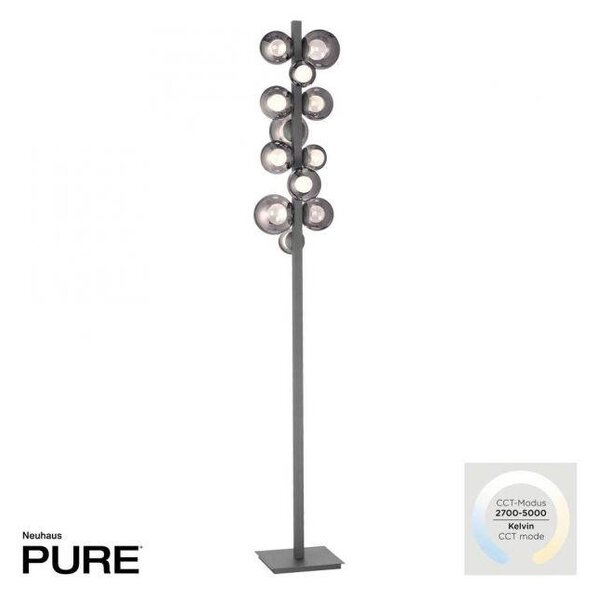 Paul Neuhaus Stojací LED lampa PURE POPUP, 32W, v. 160 cm, CCT 2700-5000K Barva: Zlatá