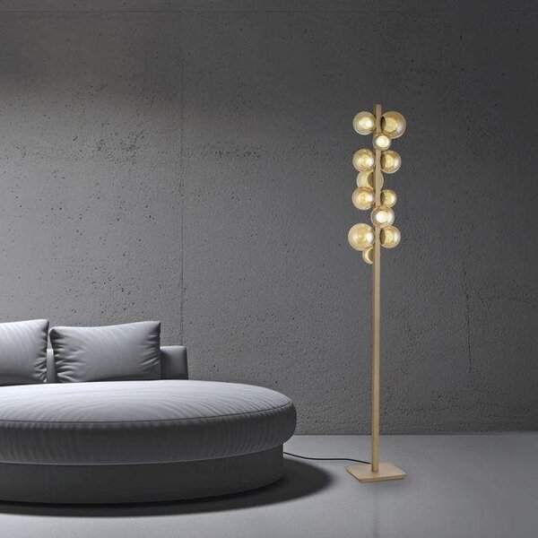 Paul Neuhaus Stojací LED lampa PURE POPUP, 32W, v. 160 cm, CCT 2700-5000K Barva: Zlatá