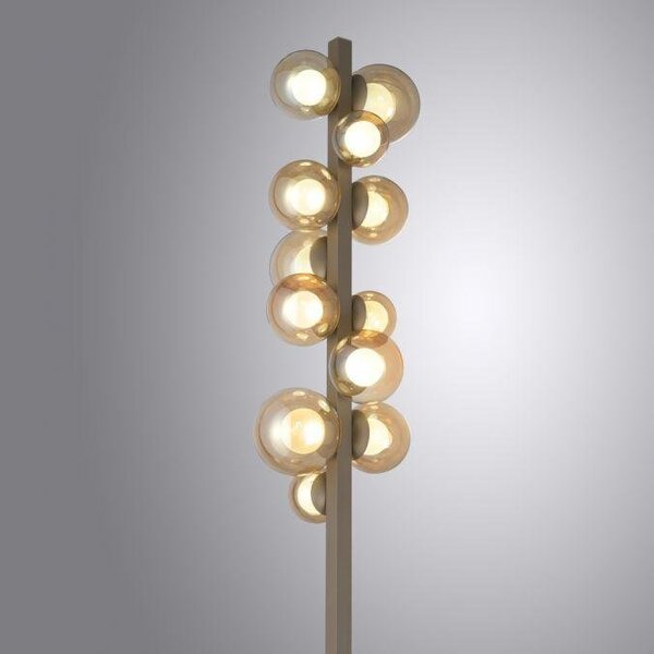 Paul Neuhaus Stojací LED lampa PURE POPUP, 32W, v. 160 cm, CCT 2700-5000K Barva: Zlatá