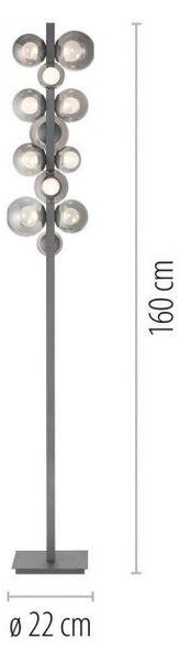 Paul Neuhaus Stojací LED lampa PURE POPUP, 32W, v. 160 cm, CCT 2700-5000K Barva: Zlatá