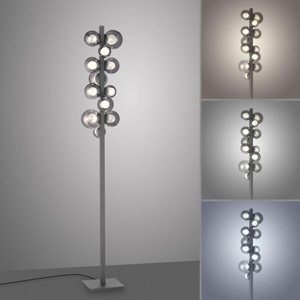 Paul Neuhaus Stojací LED lampa PURE POPUP, 32W, v. 160 cm, CCT 2700-5000K Barva: Zlatá