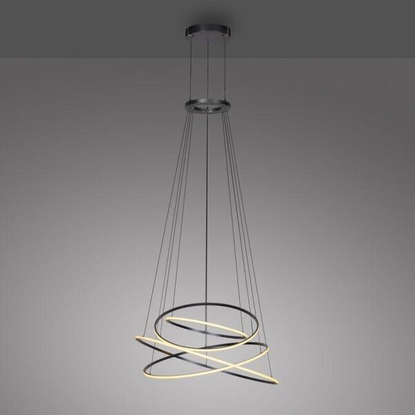 Paul Neuhaus Závěsné LED svítidlo PURE E-Flying Rings, 62W, ø 110 cm, CCT 2700-5000K