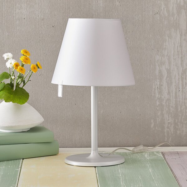 Stolní lampa Artemide, Melampo notte, Bílá, Obývací pokoj, Tkanina / Textil, Design