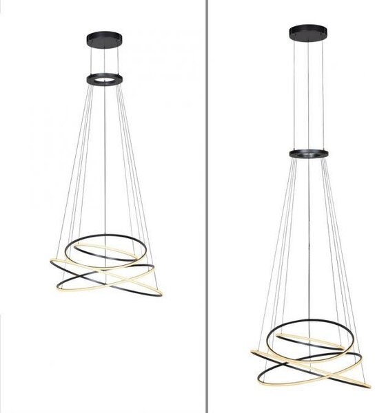 Paul Neuhaus Závěsné LED svítidlo PURE E-Flying Rings, 62W, ø 110 cm, CCT 2700-5000K