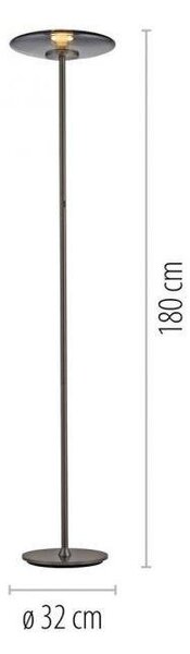 Paul Neuhaus Stojací LED lampa PURE Vitrum, 18W, v. 180 cm, 2700K Barva: Zlatá