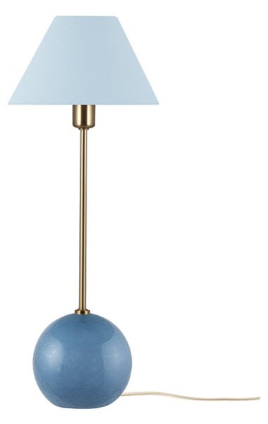 Stolní lampa Globen Lighting, Modrá, Obývací pokoj, Sklo