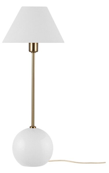 Stolní lampa Globen Lighting, Bílá, Obývací pokoj, Sklo