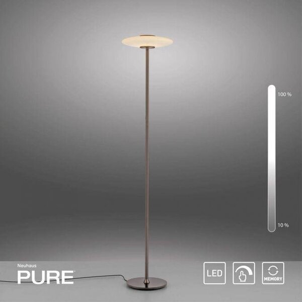 Paul Neuhaus Stojací LED lampa PURE Vitrum, 18W, v. 180 cm, 2700K Barva: Zlatá