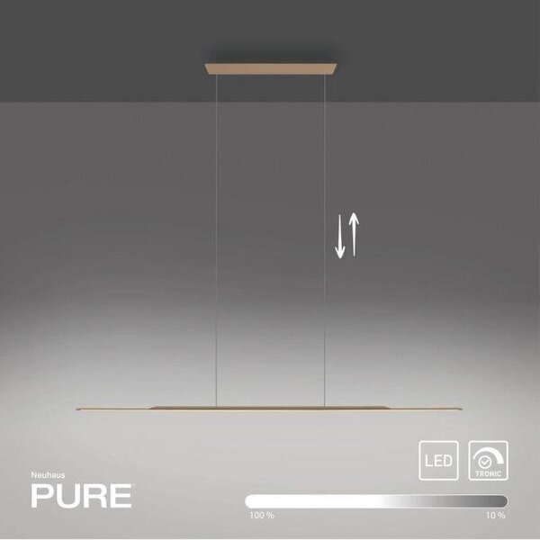 Paul Neuhaus Závěsné LED svítidlo PURE SURFACE, 21W, 125x25 cm, 3000K