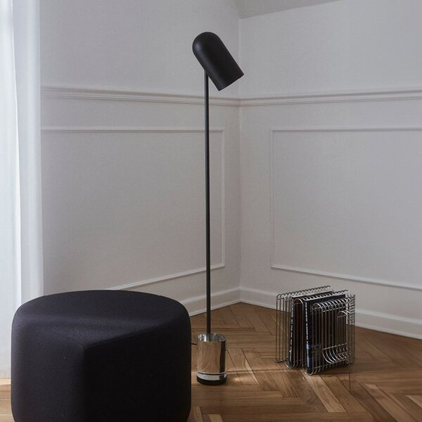 Stojací Lampa AYTM, Luceo, Černá, Obývací pokoj, Kov, Design